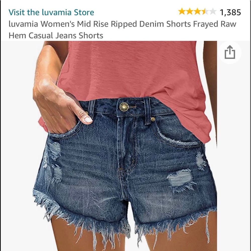 Luvamia mid rise shorts 2Xl